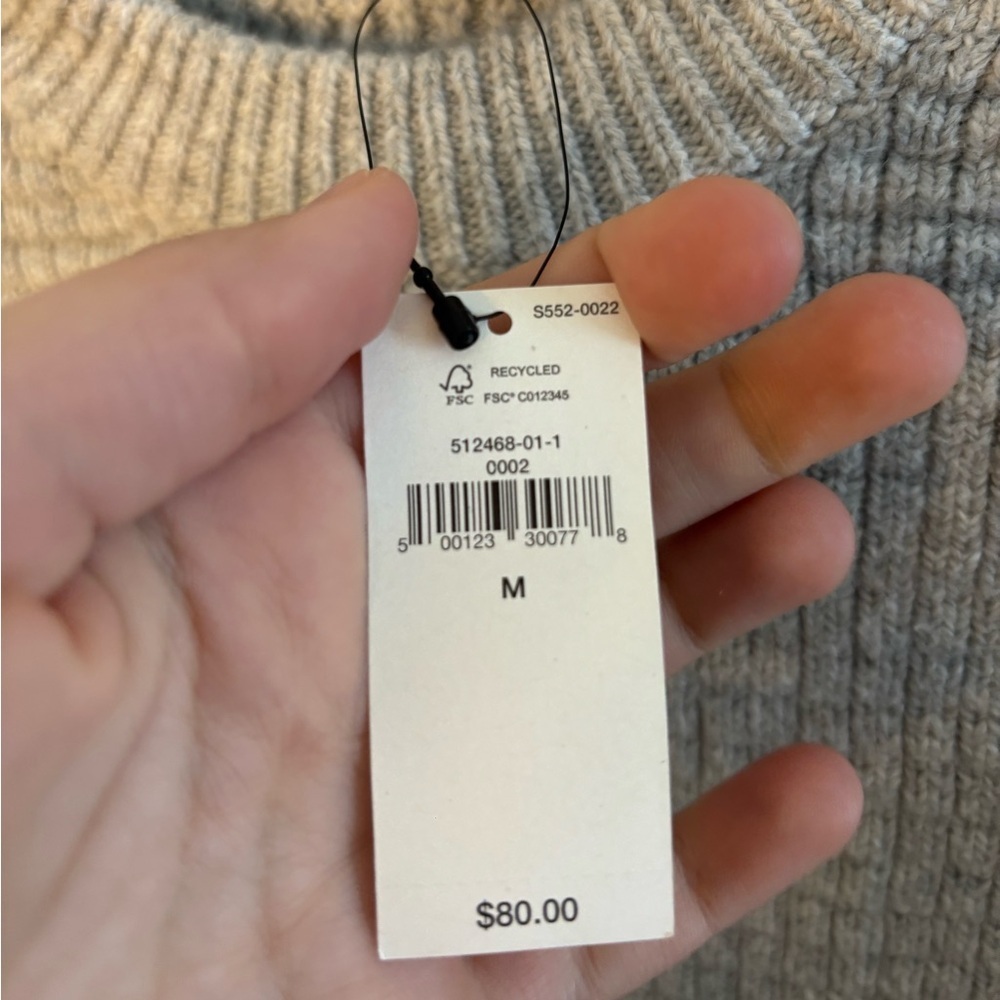 Banana Republic Light Gray Crewneck Sweater - Picture 6 of 9